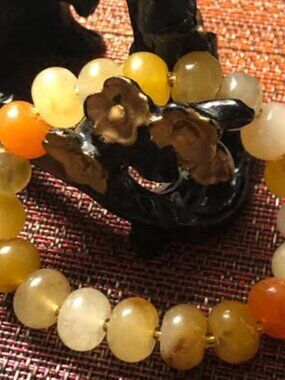 13mm Natural Jadeite Bead Bracelet
